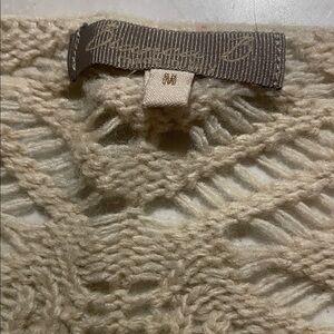 Beige Sweater with Crew Neck